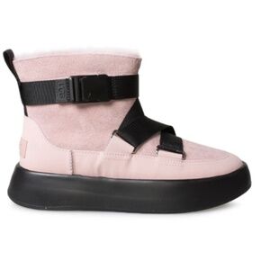 UGG CLASSIC BOOM BUCKLE PINK CRYSTAL BOOTS - WOMEN'S 8